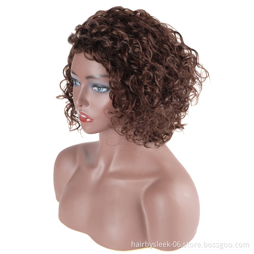 Top Selling One Donor Human Hair Brazilian Remy Short Afro Kinky U Part Lace Wig All Color With Baby Hair 100% Human Hair Wigs